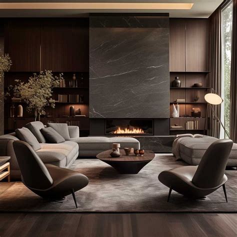 3 Fresh Takes On Modern Grey And Brown Living Room Interiors 333