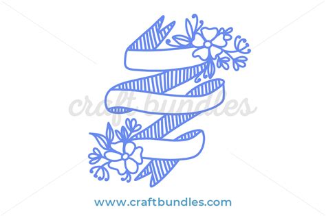 Ribbon Banner SVG Cut File - CraftBundles