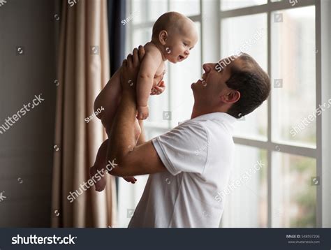 Small Naked Baby His Father Father Stock Photo 548597206 Shutterstock