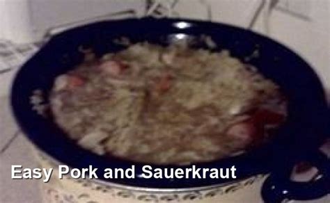 Easy Pork And Sauerkraut Gluten Free Recipes