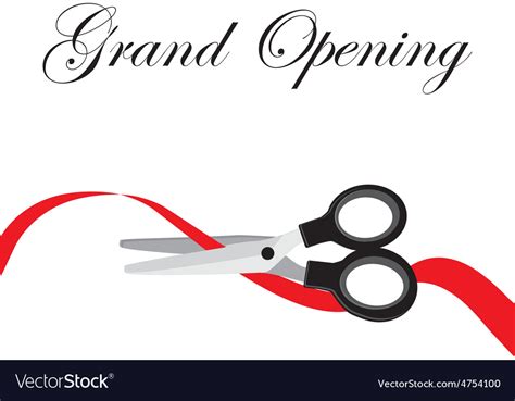 Grand opening Royalty Free Vector Image - VectorStock