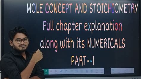 Class X Chemistry Icse Mole Concept And Stoichiometry Full Chapter