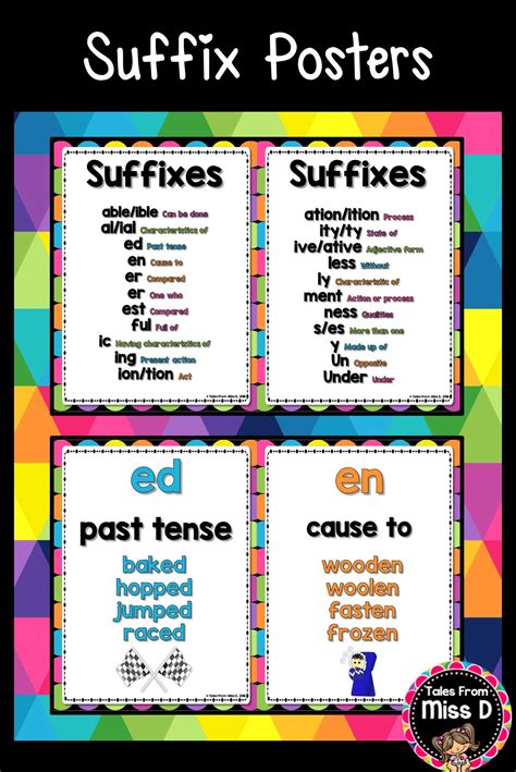 Help Students Develop Their Vocabulary By Displaying These Suffix