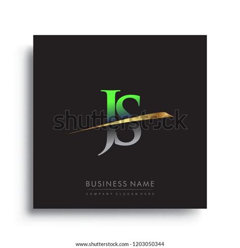 Initial Letter Js Logotype Company Name Stock Vector Royalty Free