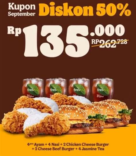 Promo Burger King September Kupon September Diskon Mulai