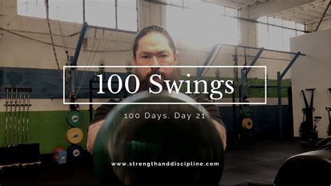 Challenge 100 Kettlebell Swings A Day For 100 Days Day 21 Youtube