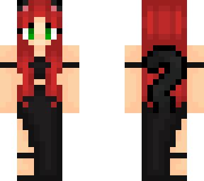 red hair green dress | Minecraft Skins