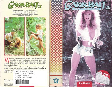 Gator Bait 2 Cajun Justice 1988 R Vhscoverart