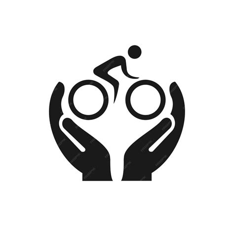 premium vector hand cycle logo design cycle logo  hand concept