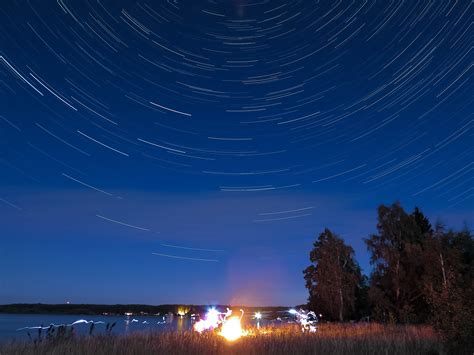 Wallpaper Sunlight Night Space Sky Stars Moon Evening Moonlight Horizon Dusk