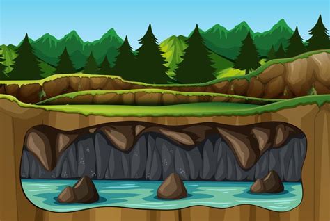 underground-water-cave-view-vector – Agua.org.mx