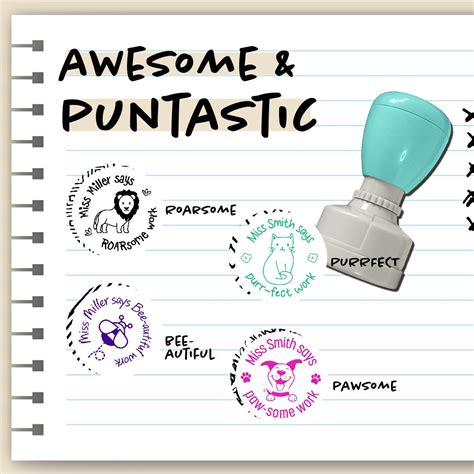 Personalised Teacher Feedback Stamps Etsy