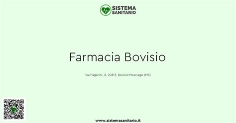 Farmacia Bovisio A Bovisio Masciago MB SistemaSanitario It