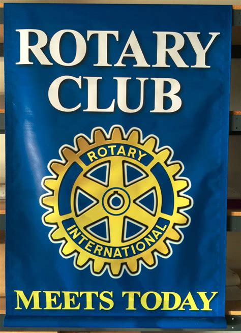 Banner 17 Rotary Club Meeting Black Parrot Signs