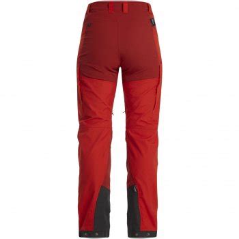 Lundhags Makke High Waist Hiking Pants Women Lively Red Mellow Red