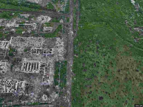 Maryinka From The Air Reveals A Shattered Landscape After Russia ...