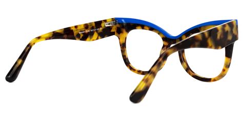 Rudell Browline Yellow Tortoise Eyeglasses Vooglam