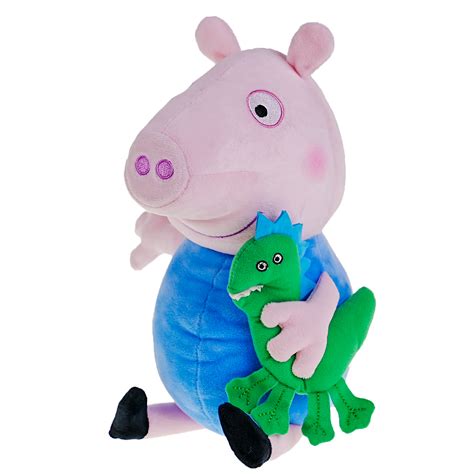 Peluche Peppa Pig George 30 Cm Con Sonidos Y Su Mascota Coppel