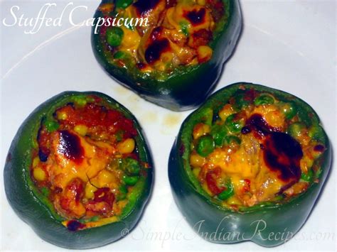 Stuffed Capsicum Stuffed Bell Peppers Simple Indian Recipes