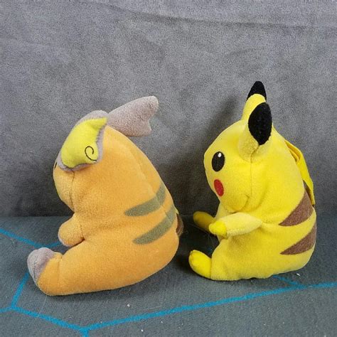 PIKACHU RAICHU Pokemon Bean Bag Plush Toy Stuffed Animal Lot Nintendo ...