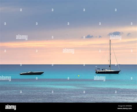 Sunset in Formentera, Spain Stock Photo - Alamy