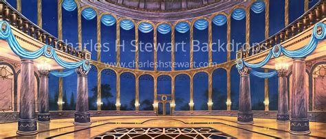 18x42 Palace Ballroom Backdrop by Charles H Stewart 2505