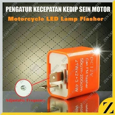 Jual Flasher Flaser Pengatur Kedip Lampu Motor Sen Sein Sign Led Relay