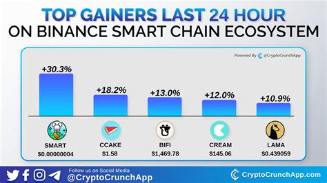 CryptoCrunchApp On Twitter Top Gainers Last 24 Hour On Binance Smart