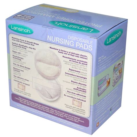 Lansinoh Disposable Nursing Pads Individually Wrapped Pads Iherb