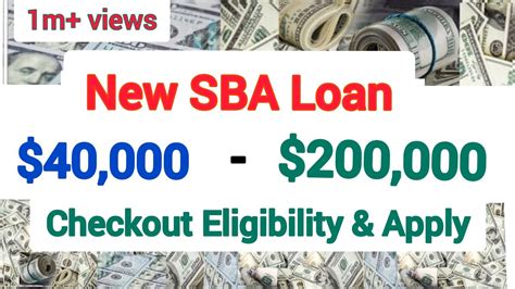 SBA EIDL LOAN Newly APPROVED 40 000 200 000 Application AVAILABLE