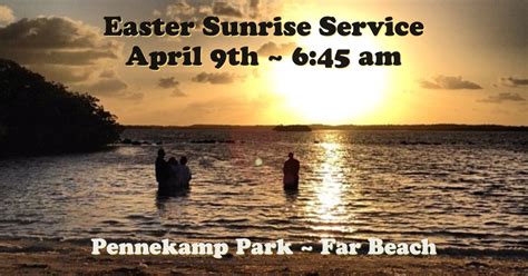 Easter Sunrise Service First Baptist Church Of Key Largo Fl