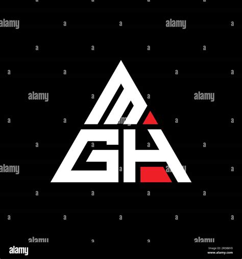 Mgh Triangle Letter Logo Design With Triangle Shape Mgh Triangle Logo