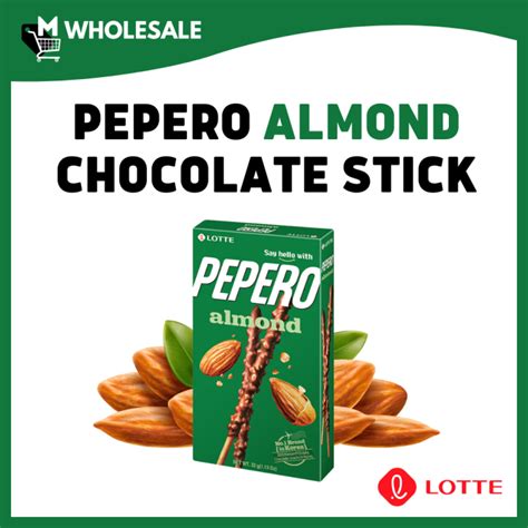 Lotte Pepero Almond Chocolate Stick G Small Pack Lazada