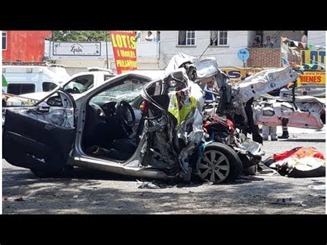 Fatal accidente Tráiler embiste a 6 vehículos mueren 5 adultos Mexico