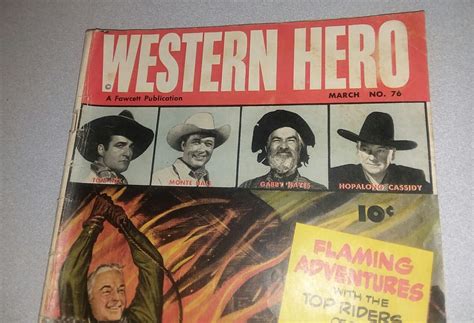 Western Hero 76 Fawcett Comics 1 1948 Golden Age Western Hopalong Cassidy Comic Books