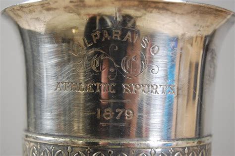 19th Century Silver Plate Athletic Trophy Valparaiso For Sale At 1stdibs