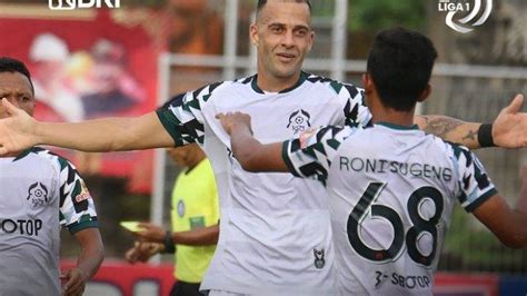 Hasil BRI Liga 1 Kalahkan Persik Kediri 2 1 Dimas Drajad Pahlawan