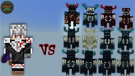 Bell Cranel Bellv2 Vs Warden Plus Wardens Minecraft Bedrock Mob