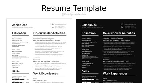 Resume Template | Figma