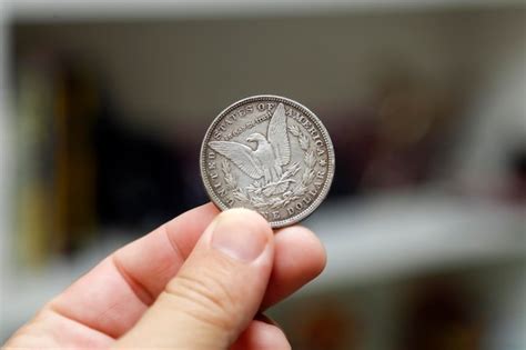 Premium Photo | One dollar silver coin morgan dollar