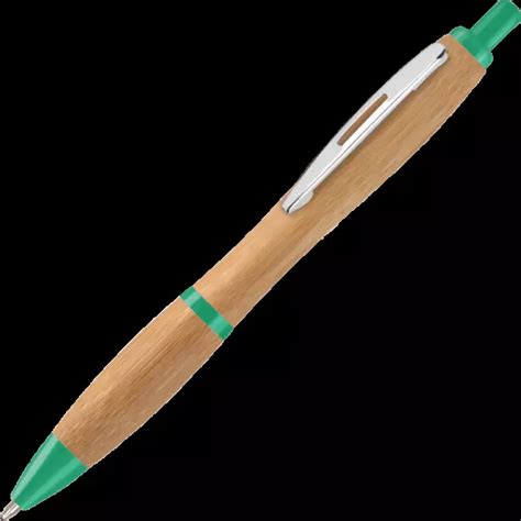 Contour Bamboo Ballpen One Colour Print Eco Pens Vibrant Colour