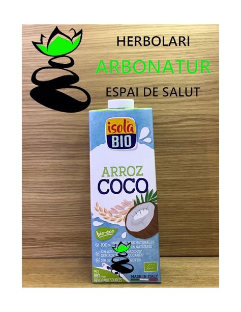 Bebida De Arroz Y Coco Bio Ltr Isola Bio