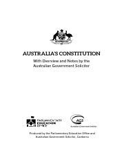 Understanding Australia S Constitution Overview Notes And Key