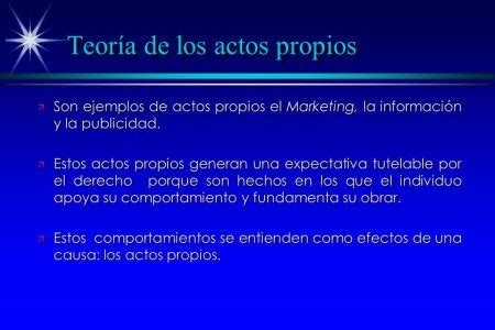 Teor A De Los Actos Propios Y Su Impacto En El Derecho Jur Dico F Cil