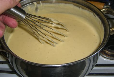 Bechamel Cheese Sauce with egg yolk