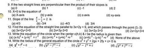 B X H 2 Y K 2 R2 D None Of The Abcue C X H 2− Y−k 2 F2 14 Wh