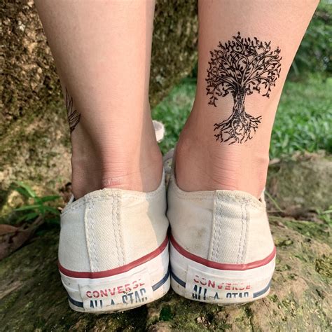 Ash Banyan Tree Temporary Tattoo Sticker set of 2 - Etsy