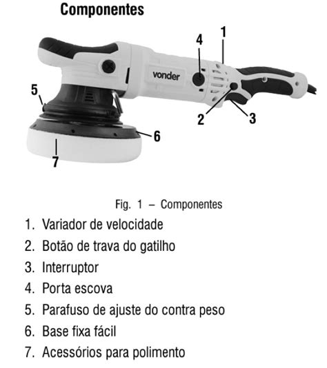 Politriz Roto Orbital 6 900 W 220 V PRV 906 VONDER SAID Som E Imagem