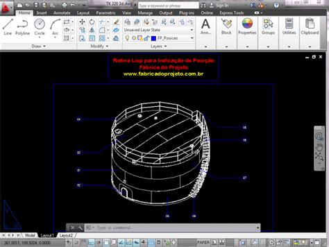 Autocad Rotina Lisp Para Indica O De Bal Es De Posi O F Brica Do