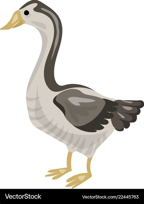 Goose Icon Cartoon Style Royalty Free Vector Image